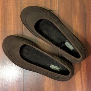 Teva Women's Dark Brown Fleece Lined Kiru Ballet Flats New Without Tags Sz 9